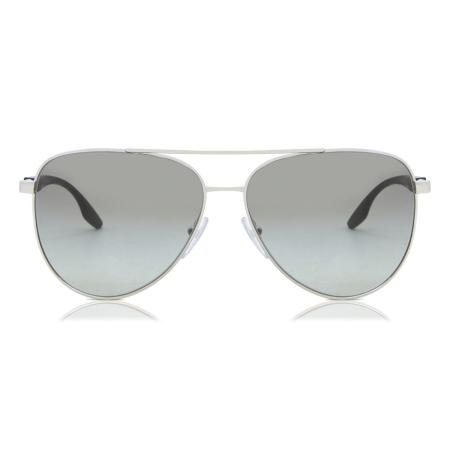Prada Linea Rossa PS52WS 1BC08O Zilver Heren Zonnebril
