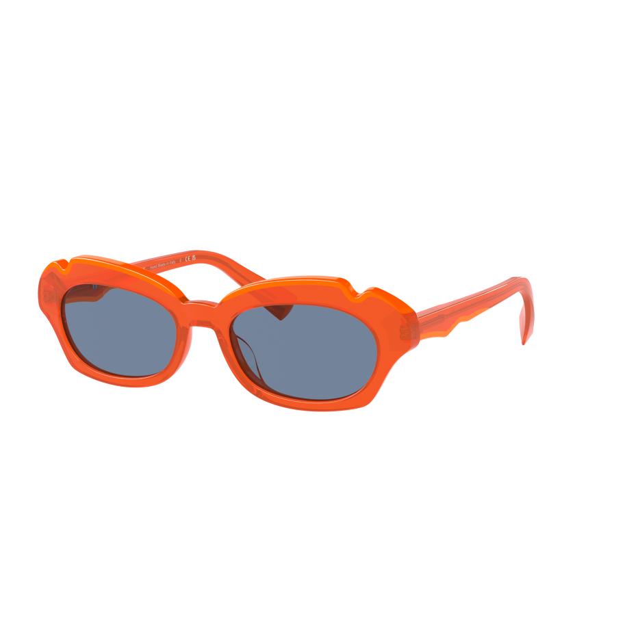 Alain Mikli Vrouwelijk Sunglass A05071 - Framekleur: Opal Orange/Orange, Lenskleur: Blauw Blauw