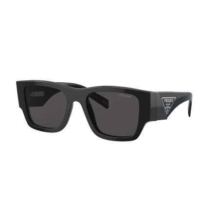 Prada Mannelijk Sunglass PR 10ZS - Framekleur: Zwart, Lenskleur: Donkergrijs