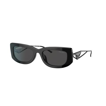 Prada Vrouwelijk Sunglass PR 14YS - Framekleur: Zwart, Lenskleur: Donkergrijs