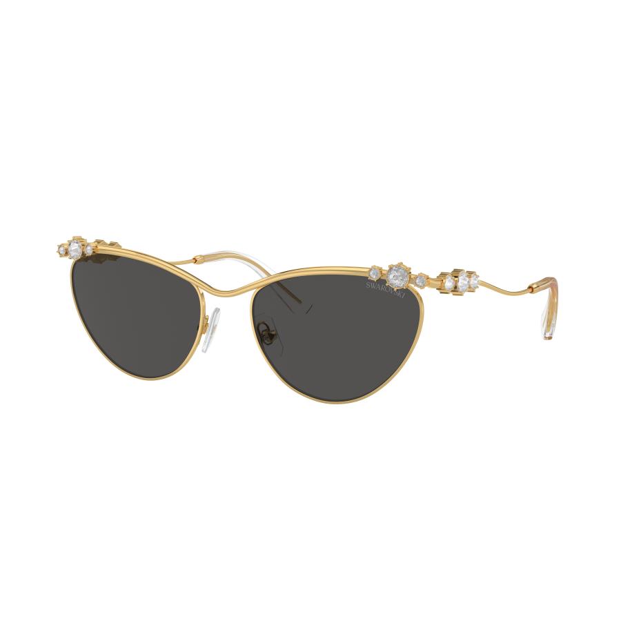 Swarovski Vrouwelijk Sunglass SK7017 - Framekleur: Goud, Lenskleur: Donkergrijs Grijs
