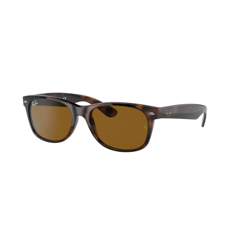 Ray-Ban Unisex Sunglass RB2132 New Wayfarer Classic - Framekleur: Licht Havana, Lenskleur: Bruin B-15 Bruin