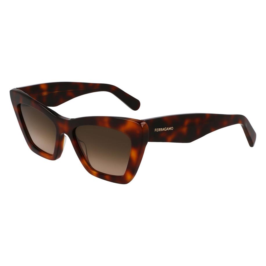 Salvatore Ferragamo SF929SN Aziatische pasvorm 219 Tortoiseshell Dames Zonnebril