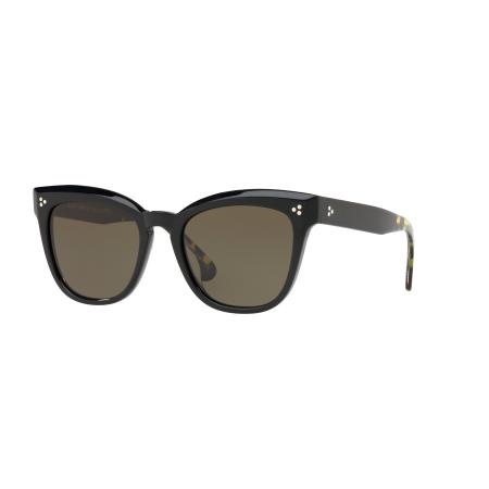 Oliver Peoples Vrouwelijk Sunglass OV5372SU Marianela - Framekleur: Zwart, Lenskleur: Donkergroen