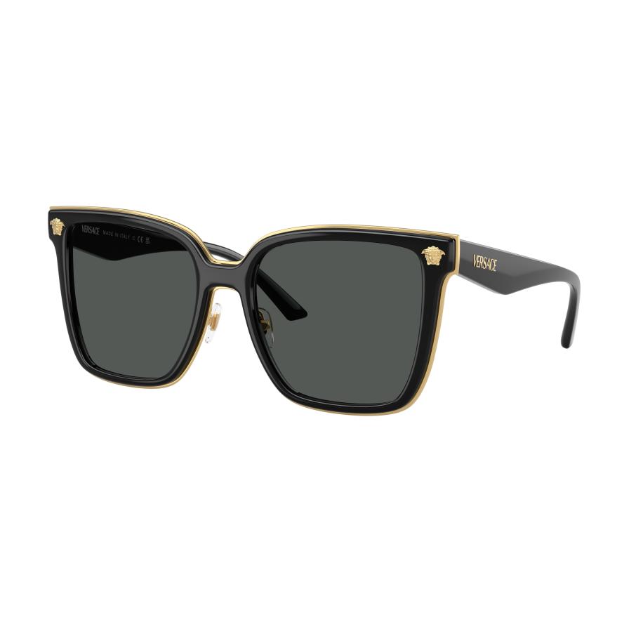 Versace Vrouwelijk Sunglass VE2278D - Framekleur: Zwart, Lenskleur: Donkergrijs Grijs