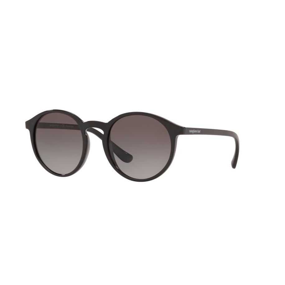 Sunglass Hut Collection Unisex Sunglass HU2019 - Framekleur: Zwart, Lenskleur: Polar gradiënt grijs Grijs
