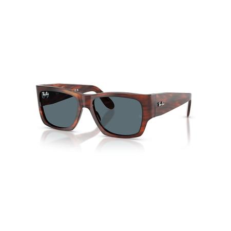 Ray-Ban Nomad Collector Drops Limited zonnebril Havana Gestreept montuur Blauw glazen 54-17
