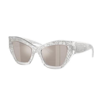 Dolce&Gabbana Vrouwelijk Sunglass DG4494 - Framekleur: Zilver, Lenskleur: Helder spiegelend echt platina