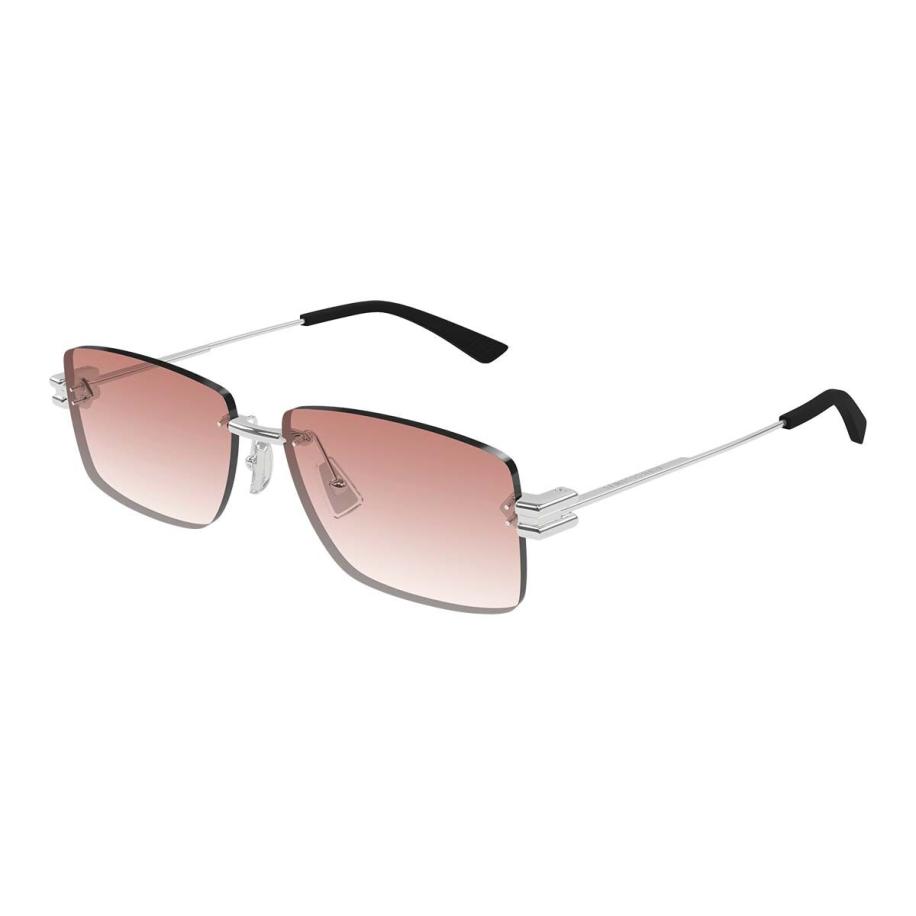 Bottega Veneta BV1126S 7 Zilver Heren Zonnebril