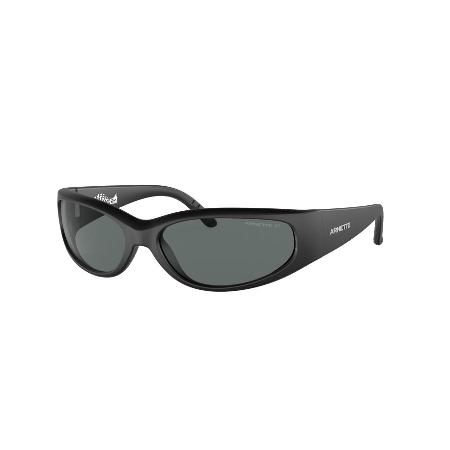 Arnette Unisex Sunglass AN4302 Catfish - Framekleur: Matzwart, Lenskleur: Donkergrijs Polar Grijs