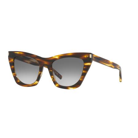 Saint Laurent Vrouwelijk Sunglass SL 214 Kate - Framekleur: Tortoise bruin, Lenskleur: Grijs