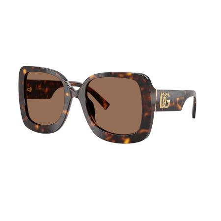 Dolce&Gabbana Vrouwelijk Sunglass DG4513 - Framekleur: Havana, Lenskleur: Donkerbruin
