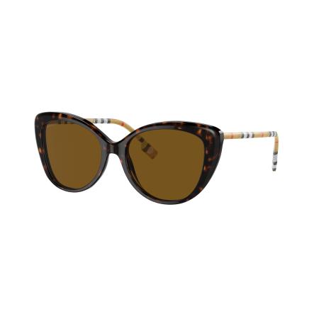 Burberry Vrouwelijk Sunglass BE4407 - Framekleur: Donker Havana, Lenskleur: Bruin Polar