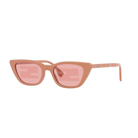 Fendi Vrouwelijk Sunglass FE40089I - Framekleur: Roze glanzend, Lenskleur: Roze