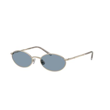 Brunello Cucinelli Vrouwelijk Sunglass BC2006ST - Framekleur: Goud, Lenskleur: Blauw