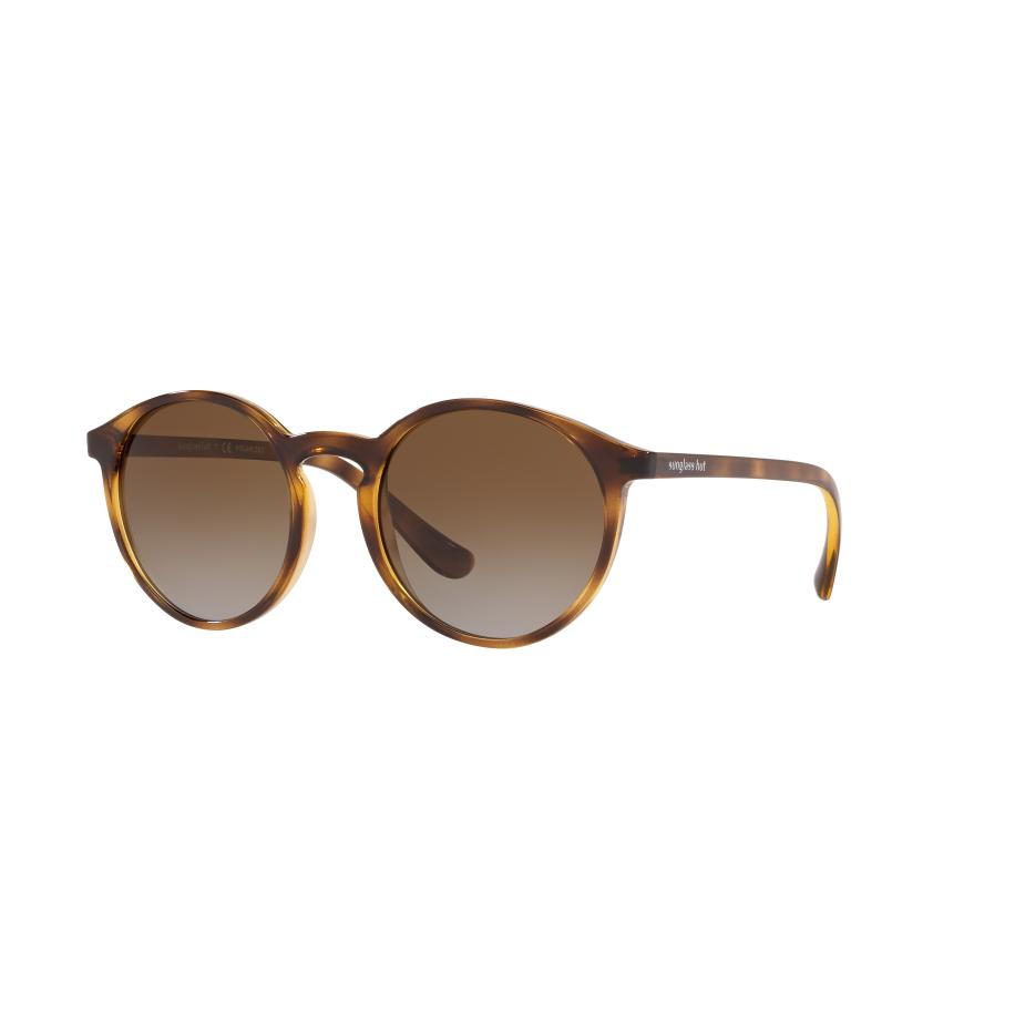 Sunglass Hut Collection Unisex Sunglass HU2019 - Framekleur: Havana, Lenskleur: Polar bruin gradiënt grijs Multicolor