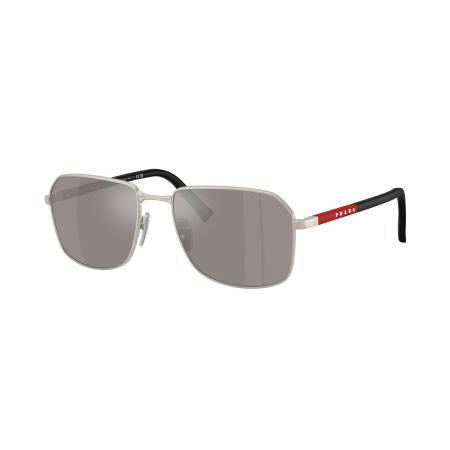 Prada Linea Rossa Mannelijk Sunglass PS A51S - Framekleur: Mat Champagne, Lenskleur: Gespiegeld zilver