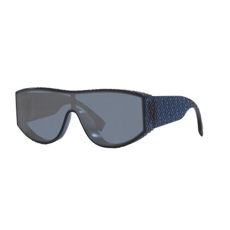 Fendi Mannelijk Sunglass Fendi Lab FE40128I - Framekleur: Blauw, Lenskleur: Blauw