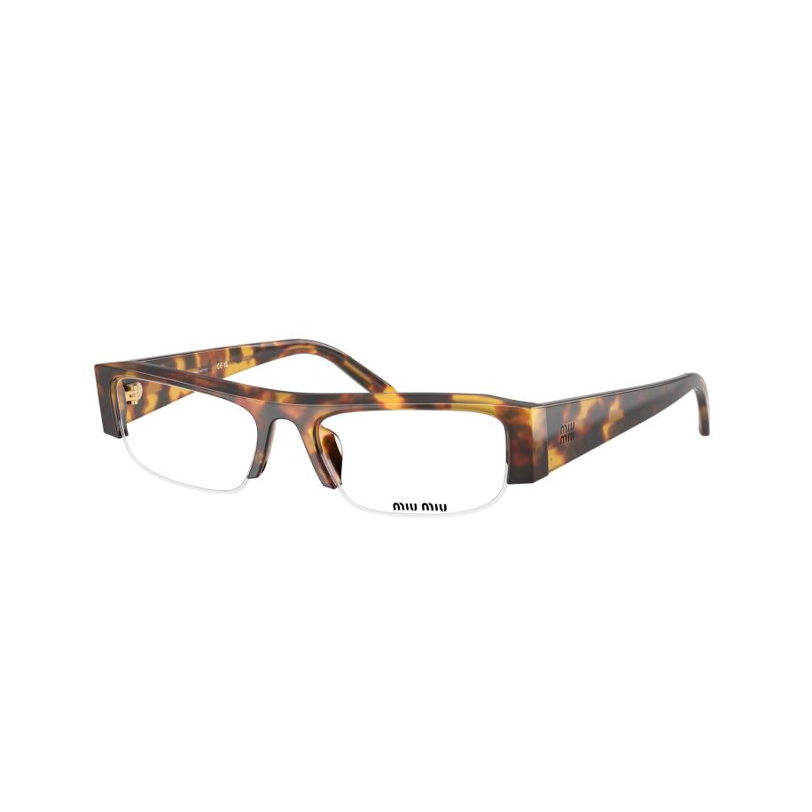 Miu Miu Vrouwelijk Sunglass MU B07S - Framekleur: Honing Havana, Lenskleur: Clear Blue-Violet Light Filter Multicolor
