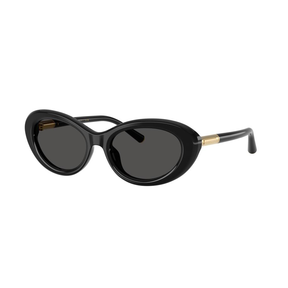 Dolce&Gabbana Vrouwelijk Sunglass DG4519 - Framekleur: Zwart, Lenskleur: Donkergrijs Grijs