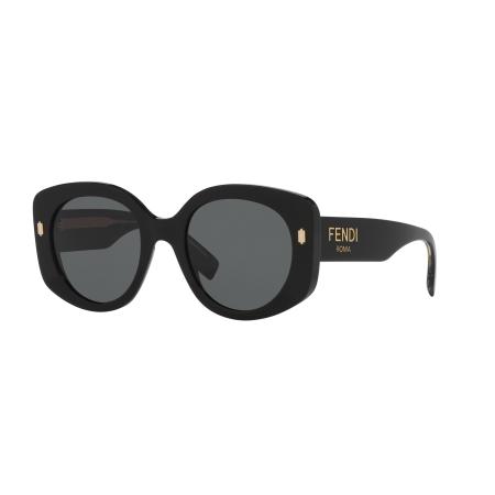 Fendi Vrouwelijk Sunglass Fendi Roma FE40137I - Framekleur: Zwart, Lenskleur: Grijs