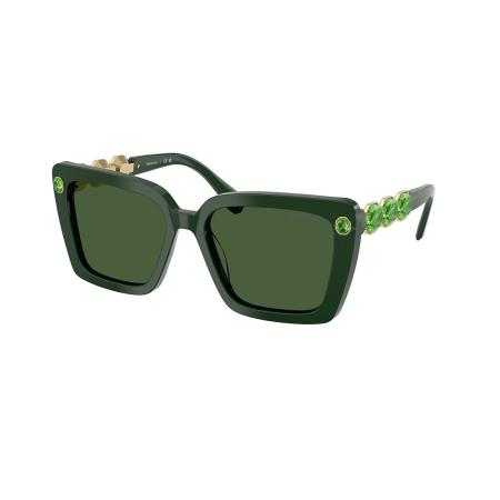 Swarovski SK6032F Aziatische pasvorm 102671 Groen Dames Zonnebril