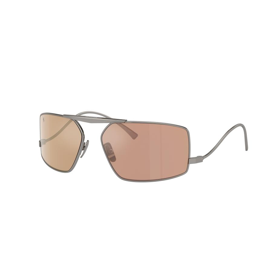 Ferrari Unisex Sunglass FH1008 - Framekleur: Staalgrijs, Lenskleur: Oranje zilver spiegelend Multicolor