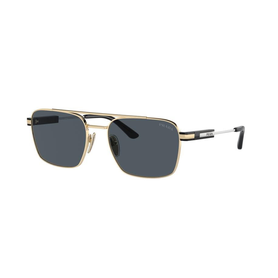 Prada Unisex Sunglass PR 67ZS - Framekleur: Lichtgoud, Lenskleur: Donkergrijs Grijs