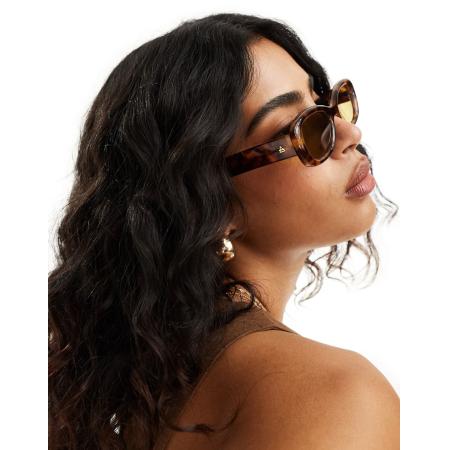 AIRE Calisto Ovale zonnebril in donkertortoise-Bruin