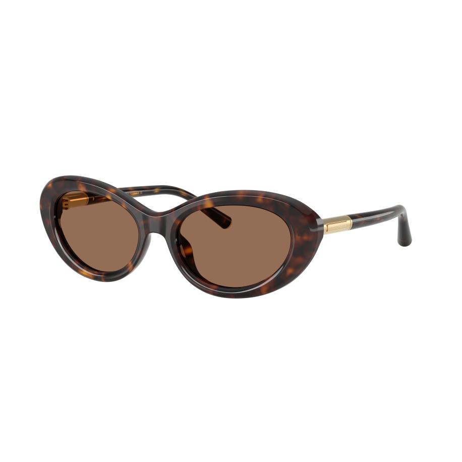Dolce&Gabbana Vrouwelijk Sunglass DG4519 - Framekleur: Havana, Lenskleur: Donkerbruin Bruin