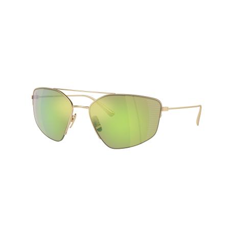 Ferrari Mannelijk Sunglass FH1009T - Framekleur: Lichtgoud, Lenskleur: Groen gespiegeld