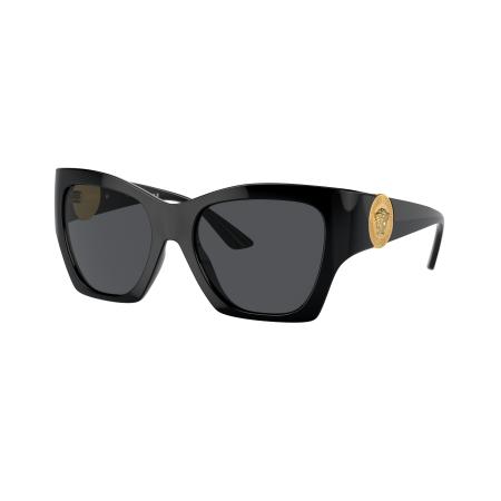 Versace Vrouwelijk Sunglass VE4452 - Framekleur: Zwart, Lenskleur: Donkergrijs