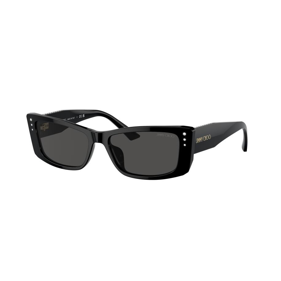 Jimmy Choo Vrouwelijk Sunglass JC5002BU - Framekleur: Zwart, Lenskleur: Donkergrijs Grijs