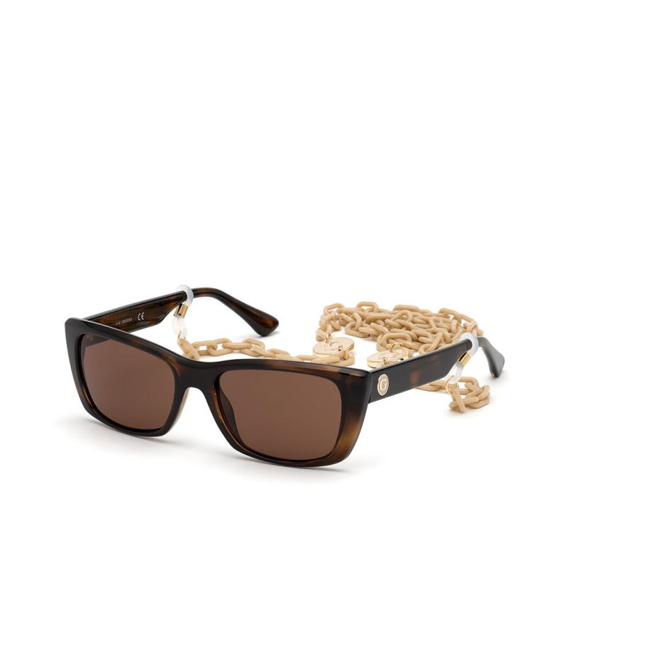 Guess GU7652 52E Tortoiseshell Dames Zonnebril