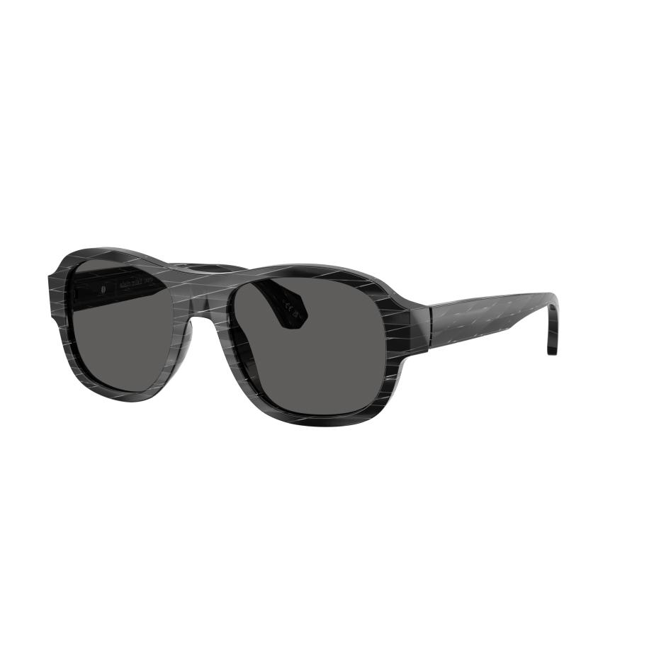 Alain Mikli Unisex Sunglass A05519 - Framekleur: Zwart ruit, Lenskleur: Zwart Zwart