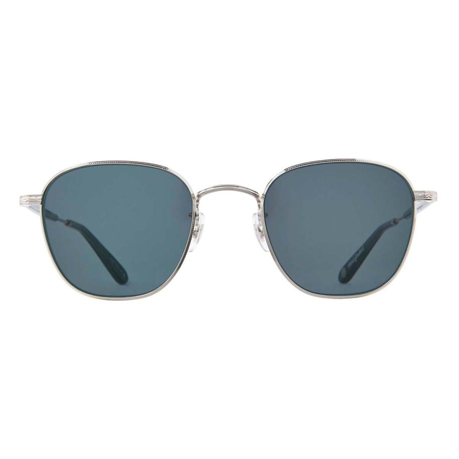 Garrett Leight WORLD SUN S-SGY/SFBS Zilver Heren Zonnebril