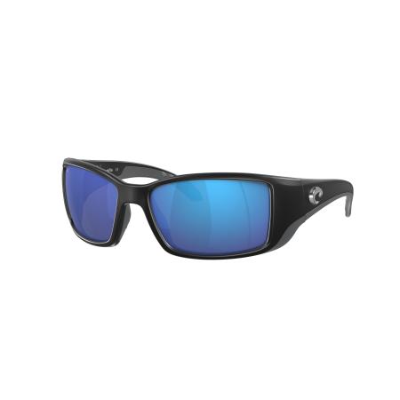 Costa Mannelijk Sunglass 6S9014 Blackfin - Framekleur: Matzwart, Lenskleur: Blauw gespiegeld