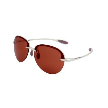 Police SPL302G 7GUX Wit Heren Zonnebril