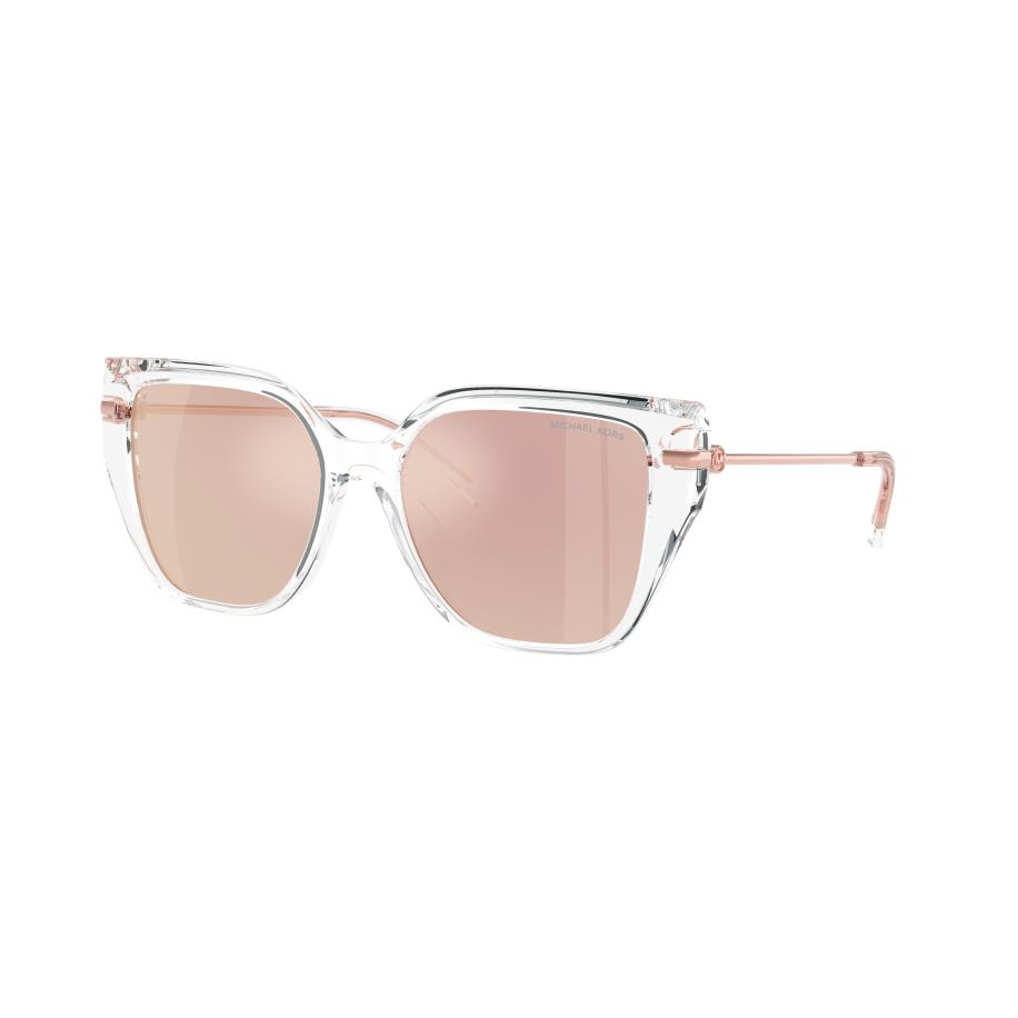Michael Kors Vrouwelijk Sunglass MK2231U St. Barths - Framekleur: Helder, Lenskleur: Roségoud gespiegeld polar Multicolor