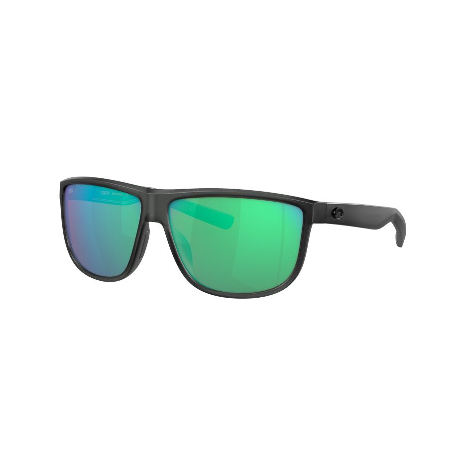 Costa Unisex Sunglass 6S9010 Rincondo - Framekleur: Mat dofgrijs kristal, Lenskleur: Groen gespiegeld Groen
