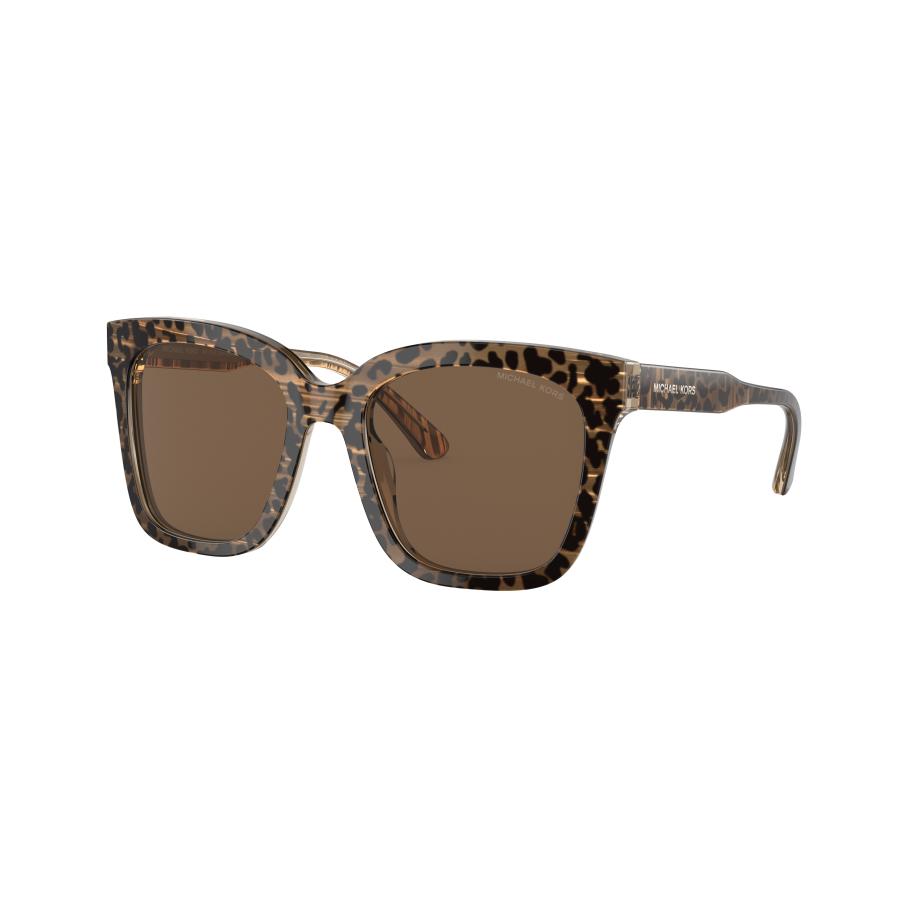 Michael Kors Vrouwelijk Sunglass MK2163 San Marino - Framekleur: Bruin, Lenskleur: Bruin effen Bruin