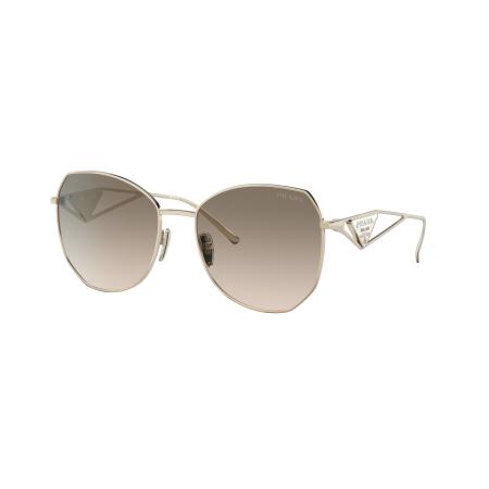 Prada Vrouwelijk Sunglass PR 57YS - Framekleur: Lichtgoud, Lenskleur: Lichtbruin gradiënt lichtgrijs