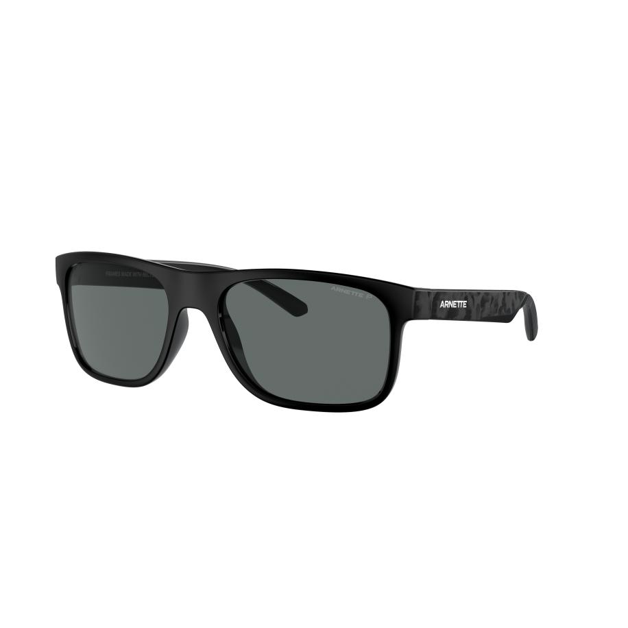 Arnette Mannelijk Sunglass AN4341 Khim - Framekleur: Gerecycled zwart, Lenskleur: Polar grijs Grijs