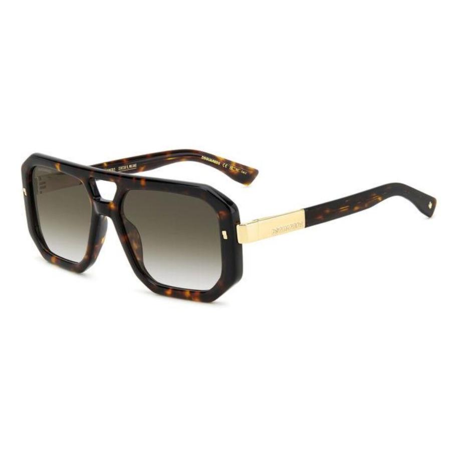Dsquared2 D2 105/S 86/9K Tortoiseshell Heren Zonnebril