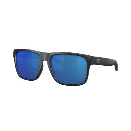 Costa Mannelijk Sunglass 6S9013 Spearo XL - Framekleur: Matzwart, Lenskleur: Blauw gespiegeld