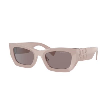 Miu Miu Vrouwelijk Sunglass MU 09WS Runway - Framekleur: Roze, Lenskleur: Paars Bruin