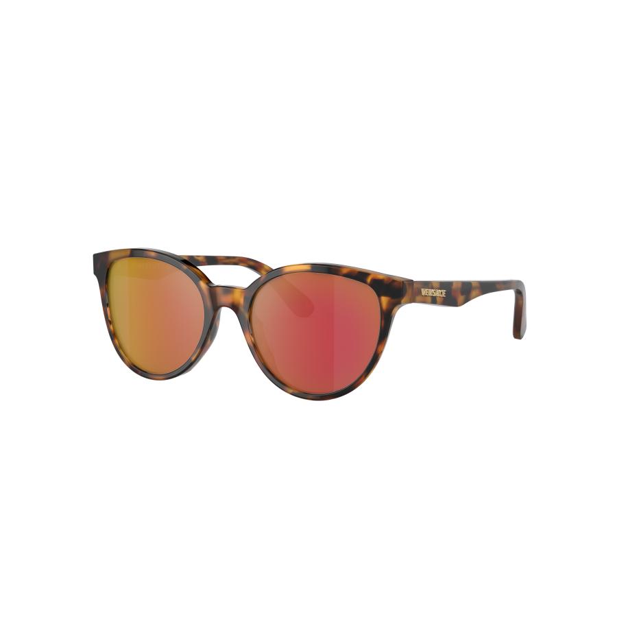 Versace Unisex Sunglass VK4427U Kids - Framekleur: Havana, Lenskleur: Donkerviolet gespiegeld rood Multicolor
