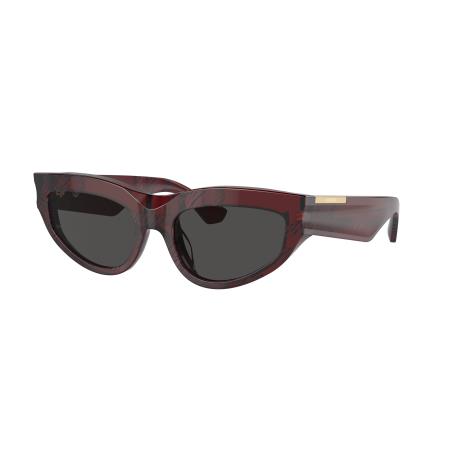 Burberry Vrouwelijk Sunglass BE4425U - Framekleur: Geruit rood, Lenskleur: Donkergrijs