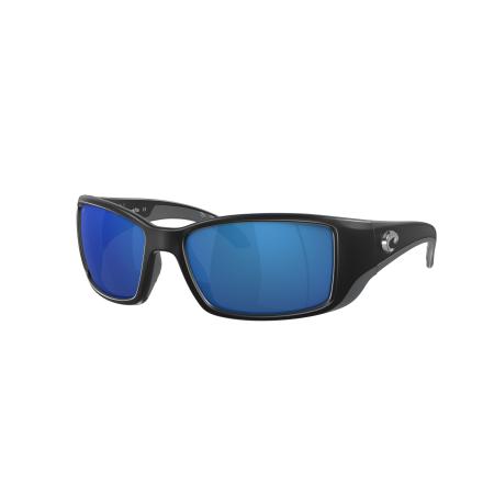 Costa Mannelijk Sunglass 6S9014 Blackfin - Framekleur: Matzwart, Lenskleur: Blauw gespiegeld