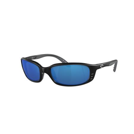 Costa Mannelijk Sunglass 6S9017 Brine - Framekleur: Matzwart, Lenskleur: Blauw gespiegeld